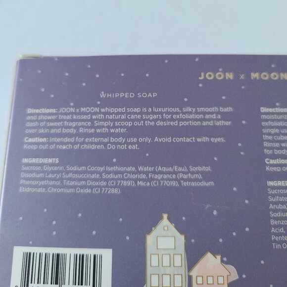 JOON X MOON WHIPPED SOAP & SUGAR CUBE GIFT SET- LAVENDER- 2PC/11OZ-NEW IN BOX - Picture 5 of 9